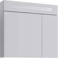 Зеркальный шкаф Aqwella Нео 80 с подсветкой Белый арт-Neo.04.08 — фото 1, Зеркальные шкафы в ванную