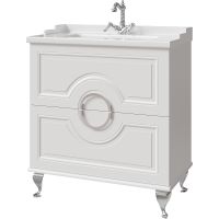 Тумба под раковину Caprigo Valletta 80 Белая матовая арт-35317-SF027 — фото 1, Тумбы под раковину