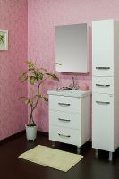 Тумба под раковину Sanflor Анкона 70 Белая арт-С0000002170 — фото 2, Тумбы под раковину