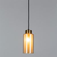 Подвесной светильник Artelamp Leo Янтарный Черный арт-A7027SP-1BK — фото 2, Подвесные светильники