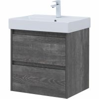 Тумба с раковиной Aquanet Nova Lite 60 подвесная Дуб серый арт-305233 — фото 3, Тумбы с раковиной