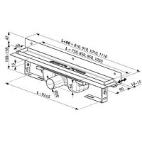 Товар: Душевой лоток Ravak Runway OZW 85 с решеткой Хром арт-X01628 - фото 4 Душевой лоток Ravak Runway OZW 85 с решеткой Хром арт-X01628 — фото 4, Душевые лотки