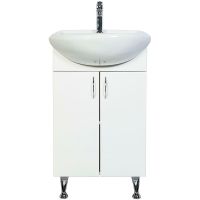 Тумба с раковиной Orange Роса 45 Белый глянец арт-Ro-45TUW+RA — фото 1, Тумбы с раковиной