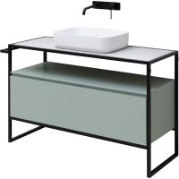 Тумба под раковину Allen Brau Priority 120 Папирус матовый арт-1.31004.PWM — фото 9, Тумбы под раковину