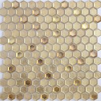 Товар: Стеклянная мозаика Caramelle mosaic Alchimia Aureo grani hexagon 30x30 см арт-00-00002777 - фото 1 Стеклянная мозаика Caramelle mosaic Alchimia Aureo grani hexagon 30x30 см арт-00-00002777 — фото 1, Мозаика