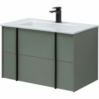 Тумба под раковину Allen Brau Reality 80 подвесная Олива матовая арт-1.32005.CGM — фото 12, Тумбы под раковину