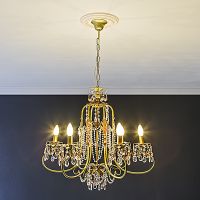 Розетка потолочная Европласт 260x32x260 мм арт-1.56.013 — фото 2, Розетки потолочные