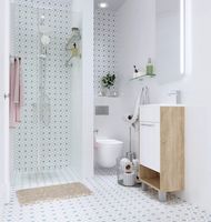 Тумба с раковиной 1MarKa Lira 40Н R Дуб сонома Белый глянец арт-У85923 — фото 4, Тумбы с раковиной