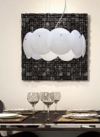 Подвесной светильник Crystal Lux Белый Хром арт-OMEGA SP3 — фото 3, Подвесные светильники