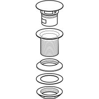Донный клапан Geberit Черный матовый арт-152.080.14.1 — фото 2, Донные клапаны