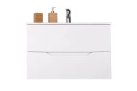 Тумба под раковину Orange Line 80 подвесная Белая матовая арт-Li-80Tuw — фото 8, Тумбы под раковину