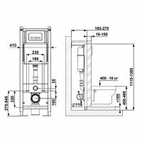Инсталляция Berges Atom 410 для унитаза с клавишей смыва Никель матовый арт-040345 — фото 4, Инсталляции для унитазов