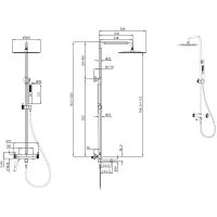 Душевая система Allen Brau Priority Никель брашированный арт-5.31A10-BN — фото 14, Душевые стойки