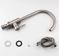 Смеситель для кухни Frap Нержавеющая сталь арт-F40899 — фото 9, Смесители для кухни