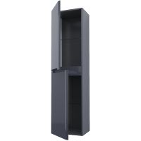 Шкаф пенал Iddis Edifice 40 подвесной Темно-серый арт-EDI40D0i97 — фото 4, Пеналы для ванной комнаты