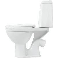 Унитаз-компакт Sanita Марс с бачком и сиденьем Микролифт арт-WC.CC/Mars/2-DM.Rim/WHT.G/S1 — фото 4, Напольные унитазы