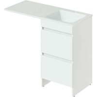 Тумба с раковиной Orange Sistema 110 R Белая глянцевая арт-ST-110TUW+RAR — фото 1, Тумбы с раковиной