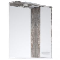 Зеркало со шкафом Corozo Лорена 65 с подсветкой Антик Белое арт-SD-00000296 — фото 3, Зеркальные шкафы в ванную