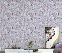 Обои Yien Feerie Винил на флизелине (1,06*10) Бежевый/Разноцветный, Птицы/Цветы арт-3501-2 — фото 4, Обои для стен