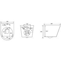 Унитаз Abber Bequem подвесной Белый матовый с сиденьем Микролифт арт-AC1102MW — фото 8, Подвесные унитазы