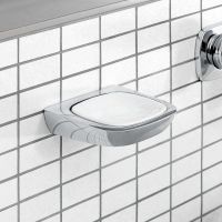 Товар: Мыльница Kludi Ambienta Хром Белая арт-5398505 - фото 3 Мыльница Kludi Ambienta Хром Белая арт-5398505 — фото 3, Мыльницы