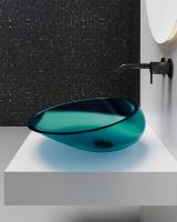 Раковина-чаша Abber Kristall 54 Бирюзовая арт-AT2812Aquamarin — фото 5, Раковины накладные