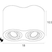 Потолочный светильник Artelamp Falcon Черный арт-A5645PL-2BK — фото 4, Накладные светильники