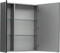 Товар: Зеркальный шкаф Aquanet Алвита 80 Серый антрацит арт-240109 - фото 3 Зеркальный шкаф Aquanet Алвита 80 Серый антрацит арт-240109 — фото 3, Зеркальные шкафы в ванную