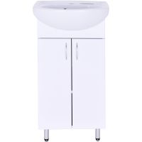 Тумба с раковиной Orange Лайт 45 Белый глянец арт-LA-45TUW+RA — фото 1, Тумбы с раковиной