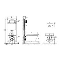 Комплект унитаза-биде Tece Spring S 955799 с инсталляцией с сиденьем Микролифт и клавишей смыва Хром глянцевый арт-S955799 — фото 12, Умные унитазы