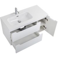 Тумба под раковину BelBagno Etna 100 L подвесная Bianco Lucido арт-ETNA-1000-2C-1A-SO-BL-L — фото 6, Тумбы под раковину