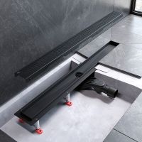 Душевой лоток AM.PM MasterFlow 80 с Черной матовой решеткой Cut Gradient арт-W01SC-P11-080-01BM — фото 10, Душевые лотки