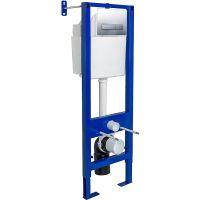 Инсталляция Berges Atom 410 для унитаза с клавишей смыва Хром арт-040338 — фото 1, Инсталляции для унитазов