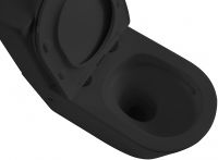 Унитаз компакт Abber Bequem Черный матовый с бачком и сиденьем Микролифт арт-AC1112TMB — фото 6, Напольные унитазы