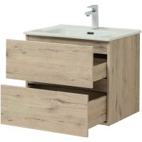 Тумба под раковину Aquanet Алвита New 60 подвесная Дуб Веллингтон арт-277513 — фото 6, Тумбы под раковину