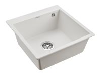 Кухонная мойка Paulmark Kante 50 Белая арт-PM105152-WH — фото 2, Кухонные мойки