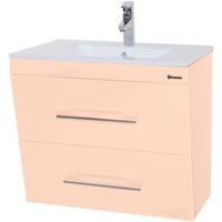 Тумба под раковину Bellezza Берта 60 подвесная Бежевая арт-4635209560077 — фото 1, Тумбы под раковину