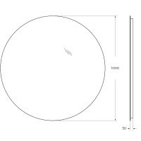 Товар: Зеркало BelBagno 100 с подсветкой круглое арт-SPC-INT-1000-LED - фото 8 Зеркало BelBagno 100 с подсветкой круглое арт-SPC-INT-1000-LED — фото 8, Зеркала в ванную комнату