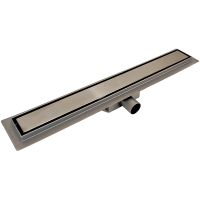 Душевой лоток Esbano Meta 60 M-TILE-60GM с решеткой Оружейная сталь / под плитку арт-ESTRMETTILE60GM — фото 1, Душевые лотки