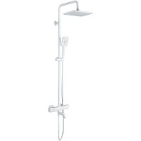 Душевая система Gappo G91 с термостатом Белая арт-G2491-8 — фото 1, Душевые стойки