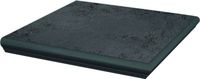 Ступень наружная Ceramika Paradyz Semir Grafit Kapinos Stopnica Narozna с капиносом структурная 33х33 см арт-59509 — фото 1, Ступени и клинкер