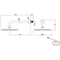 Верхний душ Allen Brau Priority Хром арт-5.31017-00 — фото 6, Верхние души