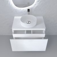 Тумба под раковину Jorno Stone 80 подвесная Белая арт-Stn.01.80/P/W/JR — фото 3, Тумбы под раковину