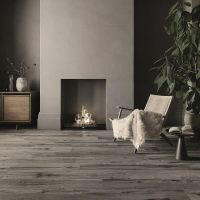 Керамогранит Flaviker Nordik Wood Smoked Rett 20х120 см арт-0003689 — фото 4, Керамогранит