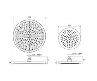 Верхний душ Ravak 980.00 Хром арт-X07P111 — фото 3, Верхние души
