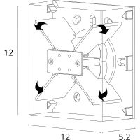 Товар: Настенный светильник Artelamp Algol Черный арт-A1445AL-1BK - фото 6 Настенный светильник Artelamp Algol Черный арт-A1445AL-1BK — фото 6, Уличное освещение