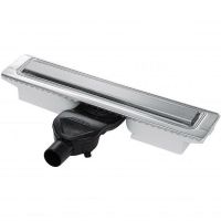 Душевой лоток Berges C1 Norma 500 с решеткой Хром матовый арт-090136 — фото 1, Душевые лотки