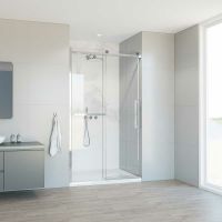 Товар: Душевая дверь Vincea Como Soft 110 профиль Хром стекло прозрачное арт-VDS-1CS110CL - фото 2 Душевая дверь Vincea Como Soft 110 профиль Хром стекло прозрачное арт-VDS-1CS110CL — фото 2, Раздвижные душевые двери