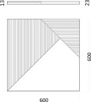 Гипсовая 3д панель Artpole Fields 4 600x600 мм арт-D-0008-4 — фото 10, Гипсовые 3Д панели