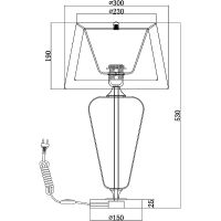 Настольная лампа Maytoni Table Floor Verre Белая Прозрачная Хром арт-Z005TL-01CH — фото 5, Настольные лампы